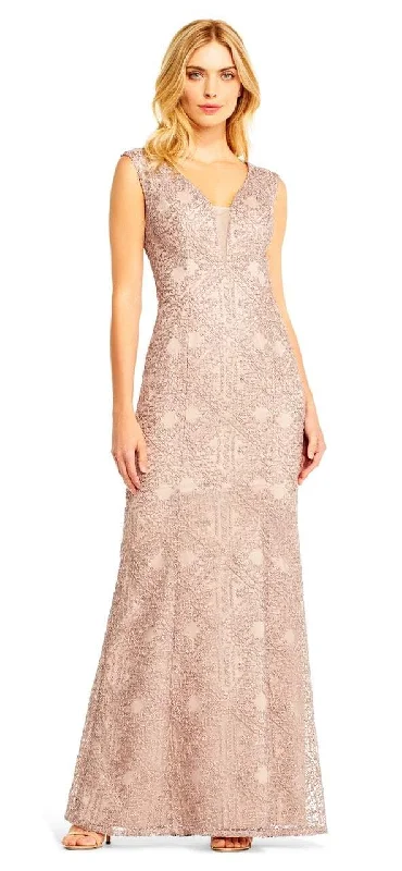 Rhinestone Embellished Dress Aidan Mattox - MD1E201403 Sleeveless Soutache Embroidered Gown Rhinestone Embellished Dress Aidan Mattox - MD1E201403 Sleeveless Soutache Embroidered Gown