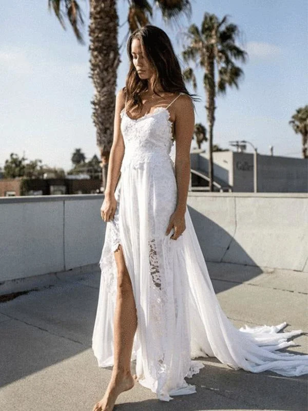 Lace White Boho Bohemian Wedding Dresses