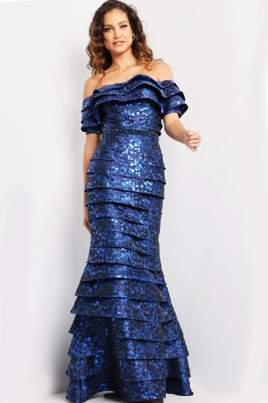 Jovani 26255 Long Formal Layered Evening Dress