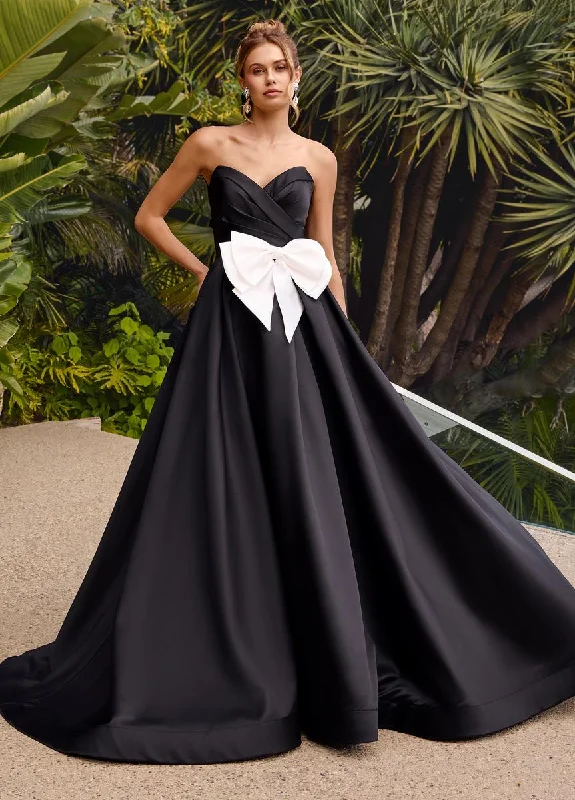 ASHLEYlauren Mikado Bow Prom Dress 11770