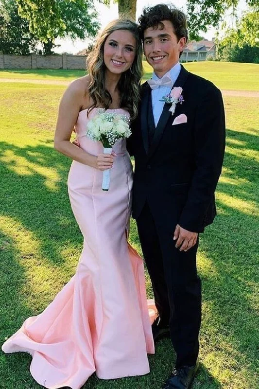 Dainty Chiffon Dress Elegant Long Mermaid Prom Dress Formal Evening Gowns,DP443