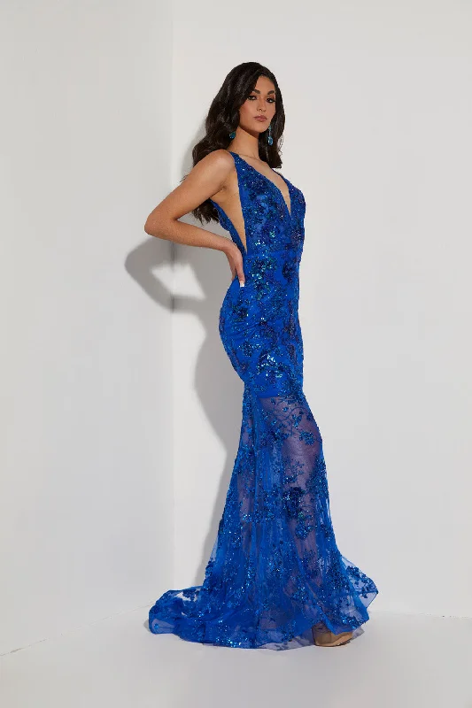 Satin Draped Gown Jasz Couture 7440 Dresses