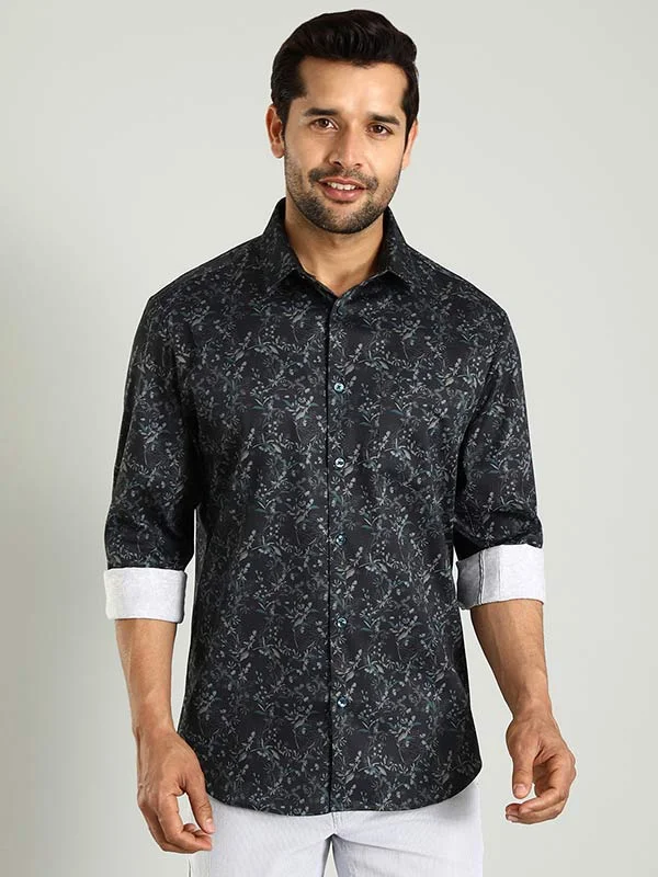 Men Printed Full Sleeve Cotton Stretch Shirt