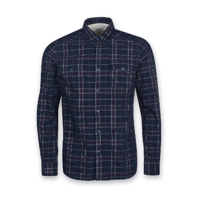 Barbour Intl. - 1857 Cord Check Shirt in Navy