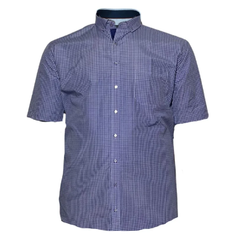 Mc Ivor Liam Blue Check Shirt Blue