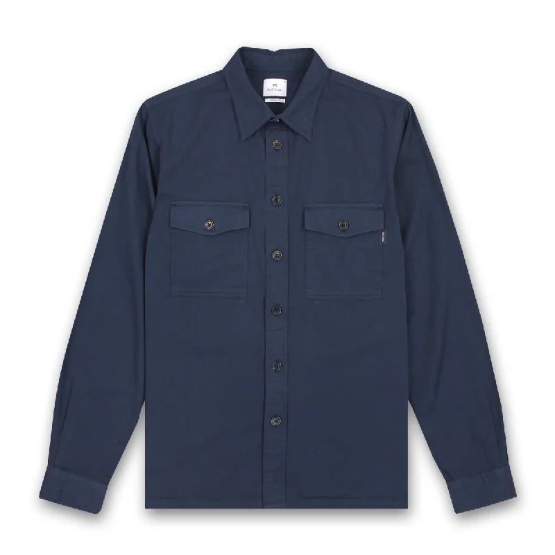 PS Paul Smith - Patch Pocket Shirt in Inky Blue