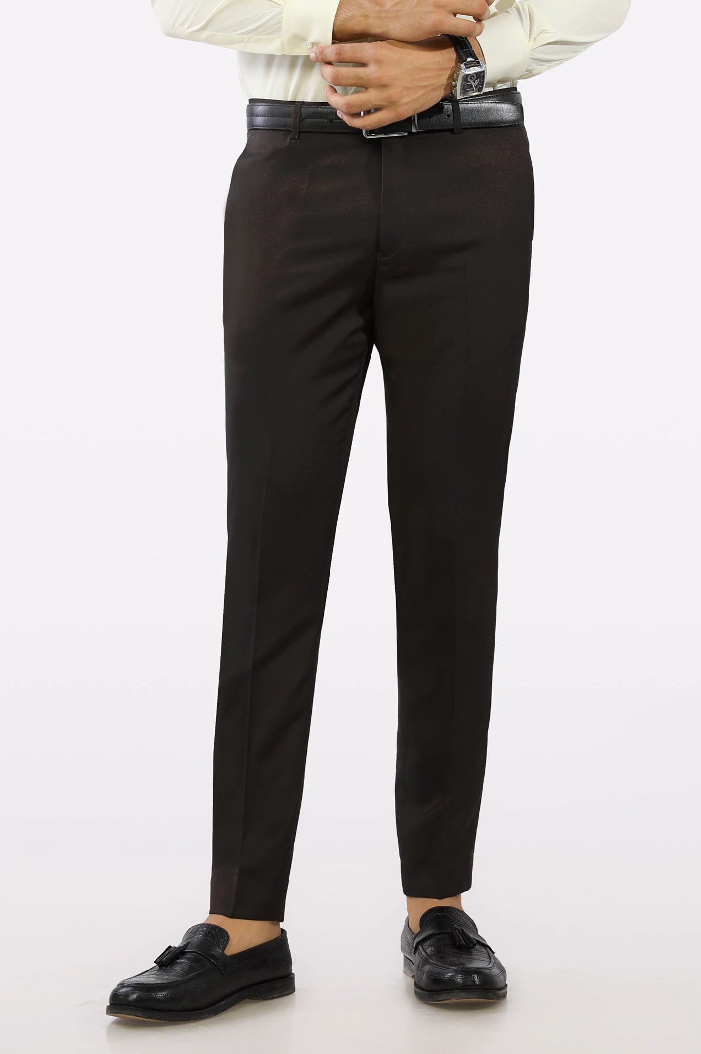 Brown Slim Fit Trouser