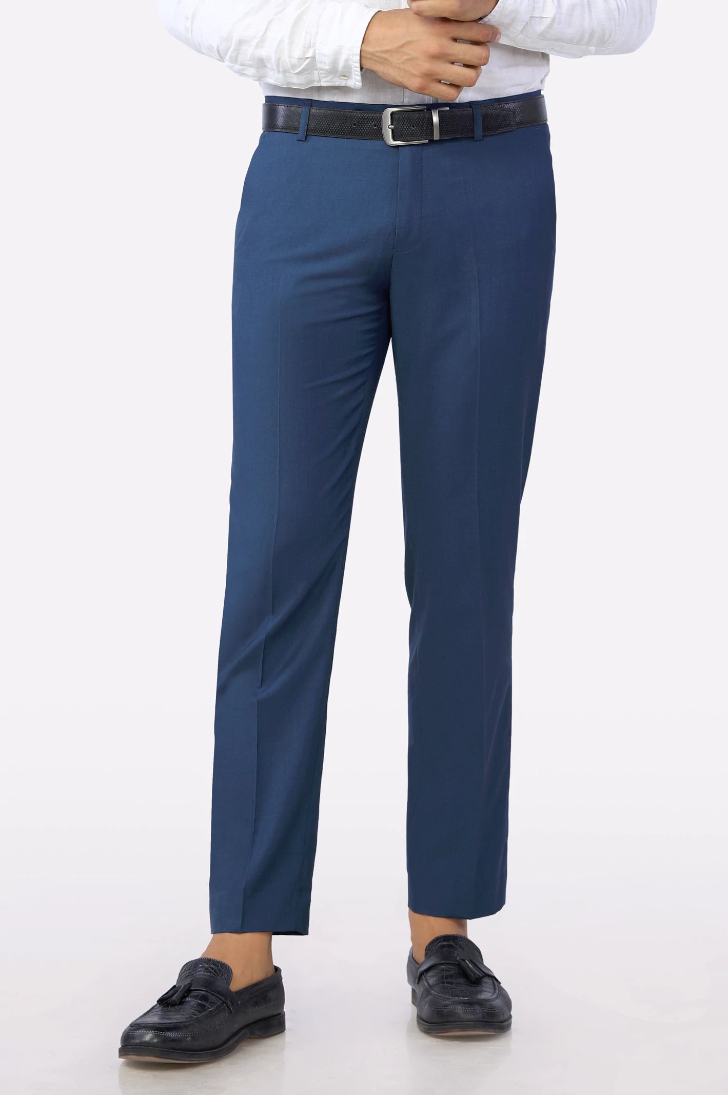 Royal Blue Smart Fit Formal Trouser