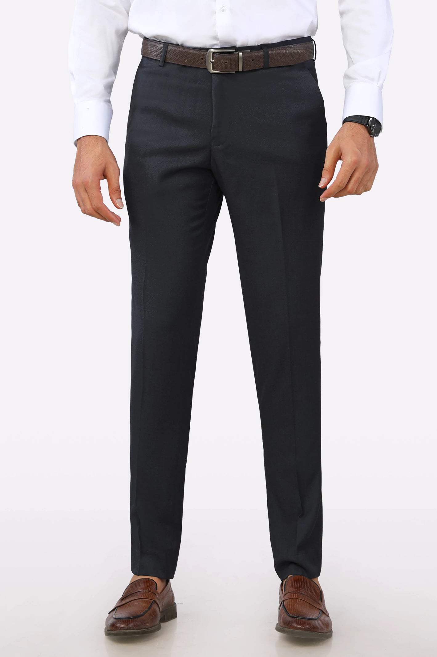 Dark Grey Slim Fit Formal Trouser