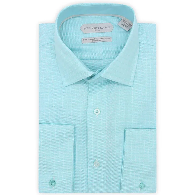 Steven Land Elite | Non Iron Weave Check Dress Shirt/Dsw2108