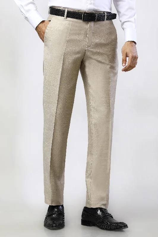 Sand Wash & Wear Regular Fit Trouser